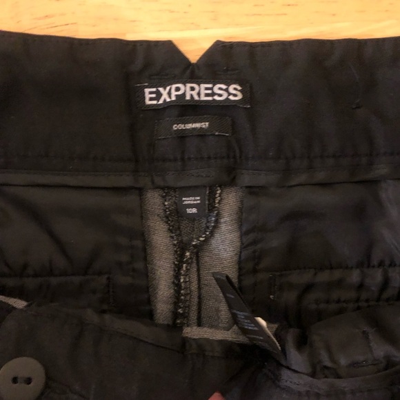 Express Columnist Charcoal Gray and Black Barely Boot Pants Size 10 Regular - Picture 5 of 8